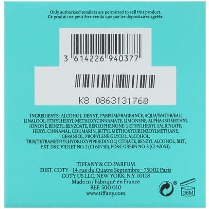 Tiffany Intense - Eau de Parfum Vaporizing 30ml