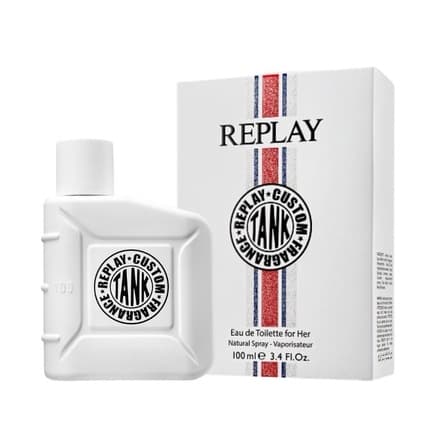 Replay Tank Custom Sweet and Enveloping Fragrance with Seductive and Magnetic Character Chypre-Floral Scent Eau de Toilette Femme 100 ml
