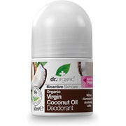 Dr Organic Organic Virgin Coconut Oil Deodorant Natural Vegan Cruelty Free Paraben & Sls Free Aluminum Free 50ml Coconut