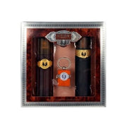 Cuba Cuba Gold for Men 3 Piece Gift Set 3.3oz Edt Spray, 3.3oz after shave, Keychain