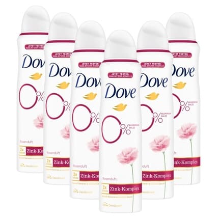 Dove Rose Scent Deodrant Spray With Nourrishing Zinc Complex 0% Aluminum 150ml