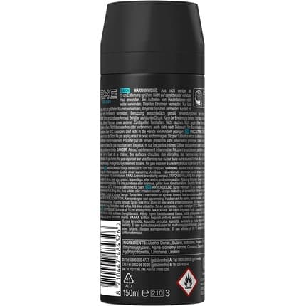 Axe Collision Leather & Cookies Deodorant Aluminum Free Déodorant (Déo) Mixte 150ml