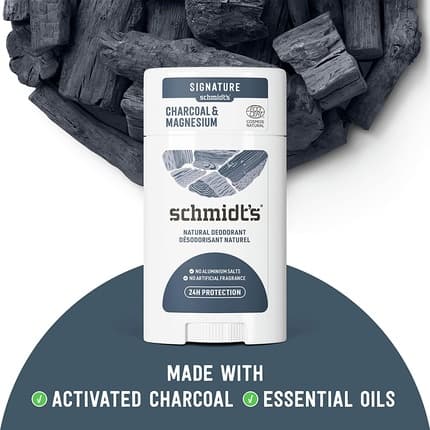 Schmidt's Charcoal & Magnesium Aluminum Free Natural Deodrant 24 Hour Protection 1.7oz