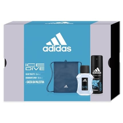 adidas Ice Dive Gift Set with and Deodorant Eau de Cologne 50ml for Men