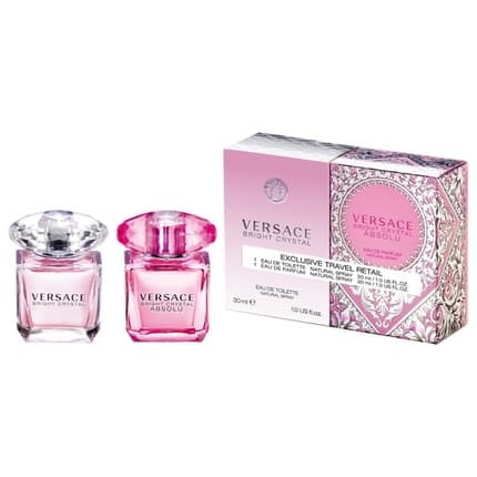 Versace Bright Crystal Eau De Toilette and Eau de Parfum Gift Set 30ml