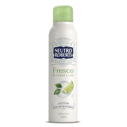 Neutro Roberts Fresh Green Green Tea and Lime Aluminum-Free Stain-Free with Pure Glycerin Oil Dermatologically Tested Coffret Mixte 150 ml
