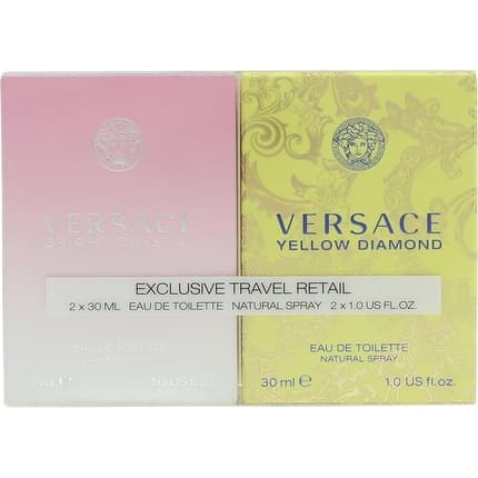 Versace Gift Set - Yellow Diamond + Bright Crystal Eau de Toilette 30ml Unisex
