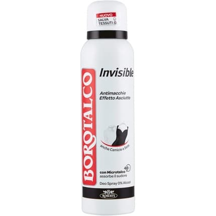 Borotalco Invisible Deodrant Spray for Women and Unisex