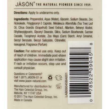 Jason Tea Tree Oil Deodorant Stick Unisex