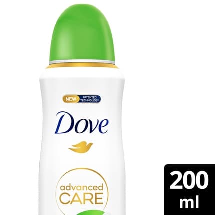 Dove Deodrant Spray 48h Cucumber and Alcohol-Free Green Tea For Women With 100% Natural Nut Oil and 1/4 Moisturizing Cream 200ml