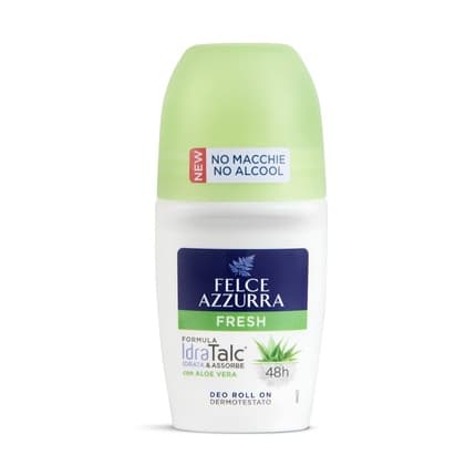 Felce Azzurra Fresh Deo Roll on 50ml 48h Formula Idra Talc With Aloe Vera