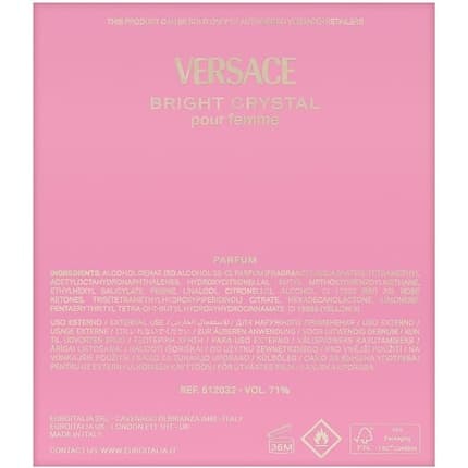 Versace Bright Crystal Parfum Eau de Parfum (EDP) Mixte 90ml