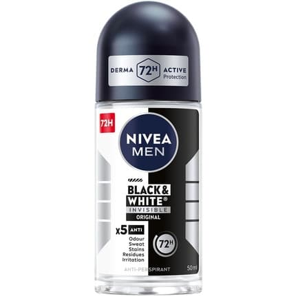 Nivea Black & White 48H Invisible Original Antiperspirant Déodorant (Déo) Homme
