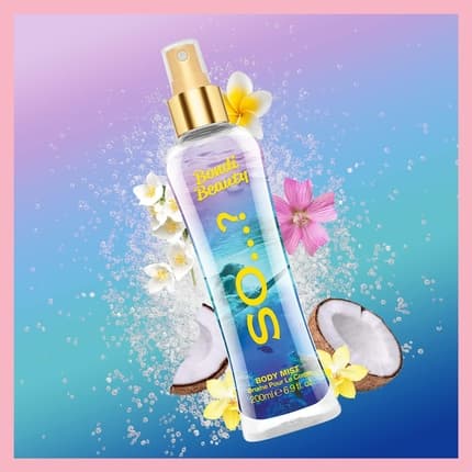 So… So Summer Escapes Womens Bondi Beauty Body Mist Fragrance Fruity Gourmand Eau de Toilette (EDT) Femme 200ml