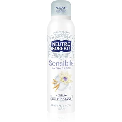 Nroberts Roberts Deodorant New Sensibile Loto e Avena 150ml Unisex