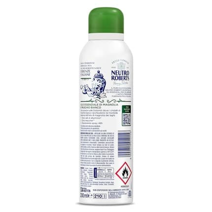 Neutro Roberts Dolomiti without Aluminum Salts with Essential Magnolia Oil and White Musk with Pure Glycerin Oil Déodorant Mixte 200 ml