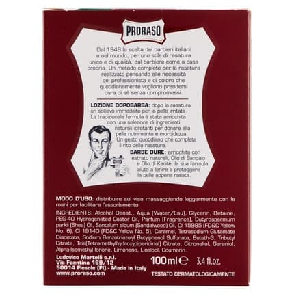 Proraso Red Sandalwood Oil Fragrance (Fragrance) Mixte