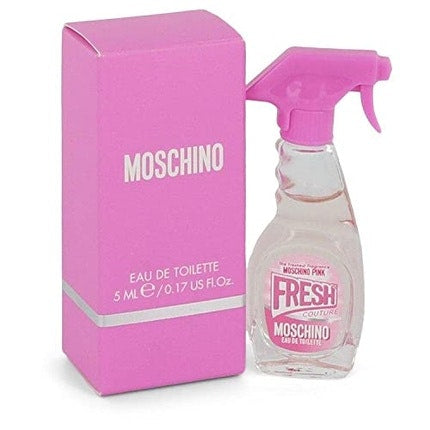 Moschino Fresh Couture Pink Eau De Toilette Mini Splash pour femme  0.17oz, 1oz équivaut à 30ml 5ml Moschino
