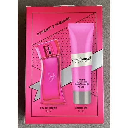 Bruno Banani Pure Woman Gift Set + Shower Gel Eau de Toilette 30ml pour femme