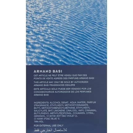 Armand Basi L'Eau Eau de Toilette (EDT) Homme 75ml
