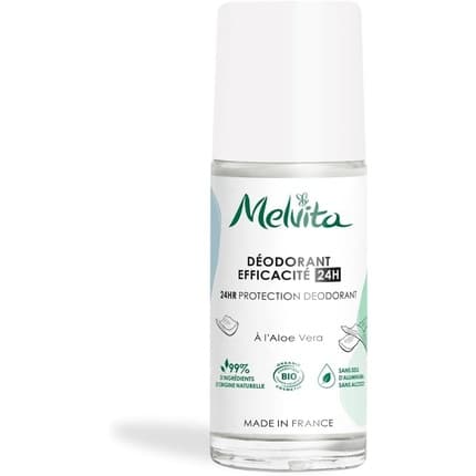 Melvita Roll-on 24 Hour Effectiveness Anti-Odour Action Vegan 99% Natural No Aluminum Salts No Alcohol No Baking Soda All Skin Types