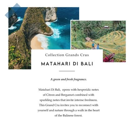 Berdoues Grand Crus Matahari di Bali - Eau de Parfum 3.4 Fl. Oz. Made in France Spray Fragrance Homme & Women
