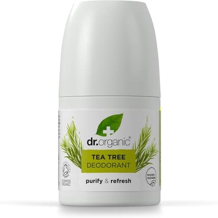Dr Organic Dr Organic Tea Tree Deodorant Roll On Déodorant (Déo) Mixte 50ml
