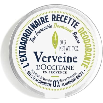 Occitan Verbena Deodrant Balm 50g Natural Unisex Protection for All Skin Types