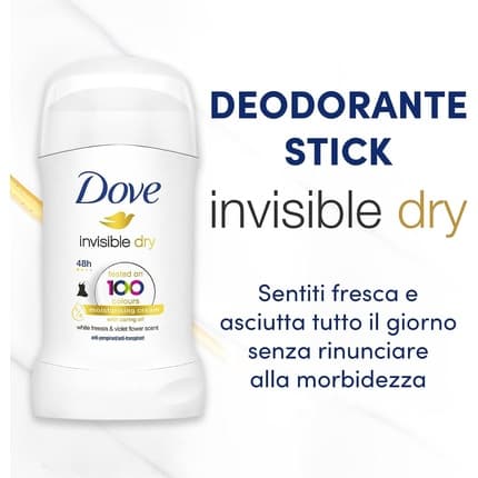 Invisible Dove Dry Antiperspiring Stick 40ml