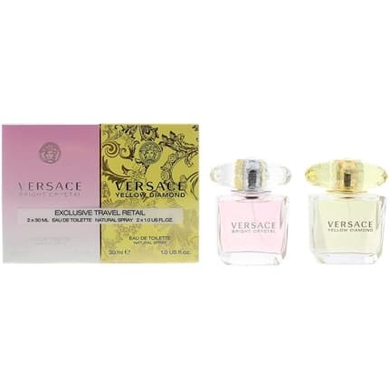 Versace Gift Set - Yellow Diamond + Bright Crystal Eau de Toilette 30ml Unisex