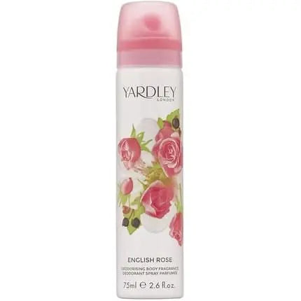 Yardley English Rose Body Spray Eau De Toilette 75ml For Women
