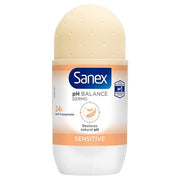 Sanex Ph Balance Dermo Sensitive Deodorant Roll On Déodorant (Déo) Mixte 50ml