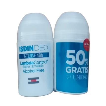 ISDIN Isdin Lambda Control Intense 48h Rollon Deodorant 2x Déodorant (Déo) Mixte 50ml