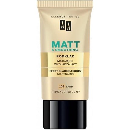 Aa Make Up Matt Foundation Mattifying And Smoothing Foundation 105 Sand 30ml - Maison des fragrances