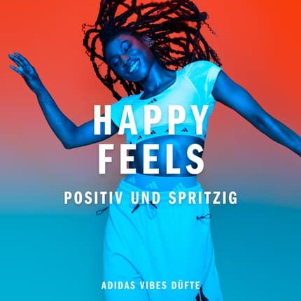 adidas Vibes Happy Feels Unisex Fragrance with Floral Fresh Notes and Natural Essential Oils Eau de Parfum (EDP) Mixte 100ml - Maison des fragrances