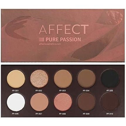 Affect Pure Passion Pressed Eyeshadow Palette - 10 Shades, 2 - 2.5g Each - Maison des fragrances