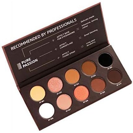 Affect Pure Passion Pressed Eyeshadow Palette - 10 Shades, 2 - 2.5g Each - Maison des fragrances