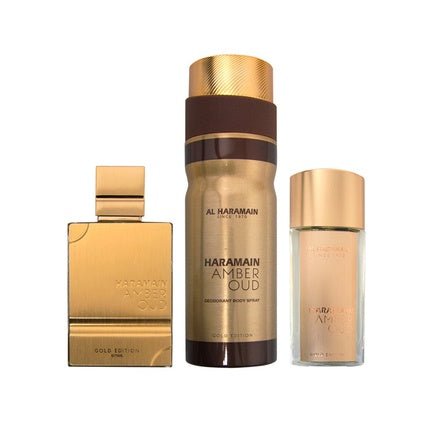 Al Haramain Amber Oud Gold Edition Perfume Gift Set Coffret (Coffret) Mixte - Maison des fragrances