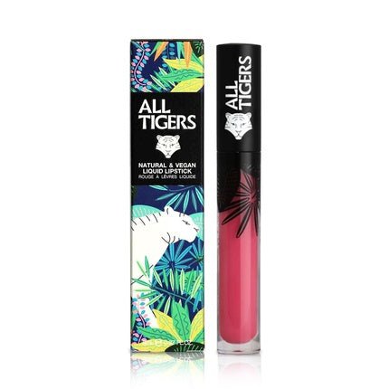 All Tigers Liquid Lipstick Natural Vegan and Organic Pink Shades - Maison des fragrances