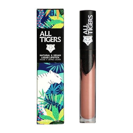ALL TIGERS Trust My Instinct 681 Beige Liquid Lipstick - Long Lasting, Matte, Vegan and Natural with Bio Ingredients - Maison des fragrances