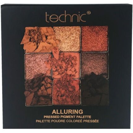 Alluring Pressed Pigment Palette - Bronze and Golden Shimmer and Matte Eyeshadow - Maison des fragrances
