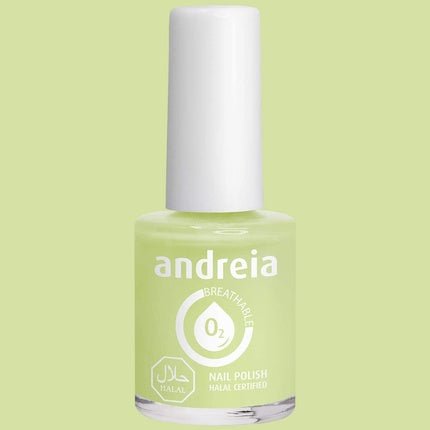 Andreia Halal Breathable Nail Polish Glossy Vegan and Cruelty - Free 10.5ml B4 Green Shades of Blue - Maison des fragrances