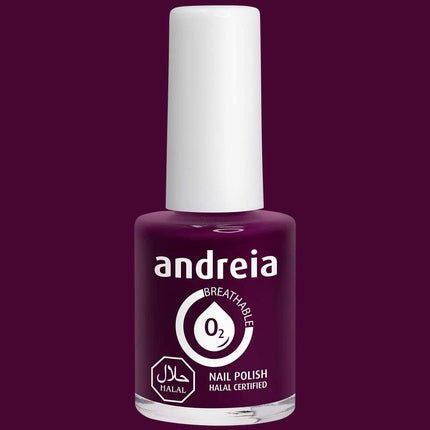 Andreia Halal Breathable Nail Polish Glossy Vegan and Cruelty - Free 10.5ml B7 Purple - Maison des fragrances