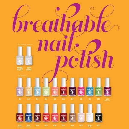 Andreia Halal Breathable Nail Polish Glossy Vegan and Cruelty - Free 10.5ml Milky Pink - Maison des fragrances