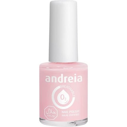 Andreia Halal Breathable Nail Polish Glossy Vegan and Cruelty - Free 10.5ml Milky Pink - Maison des fragrances
