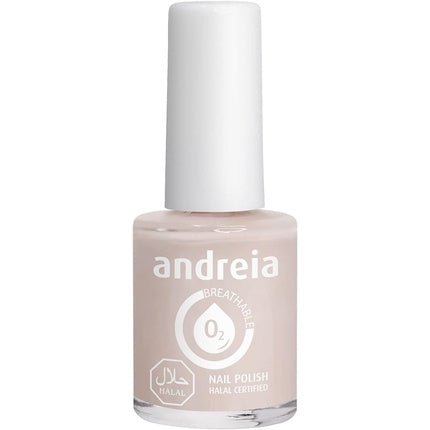 Andreia Halal Breathable Nail Polish Glossy Vegan and Cruelty - Free Colour B24 Light Nude 10.5ml - Maison des fragrances