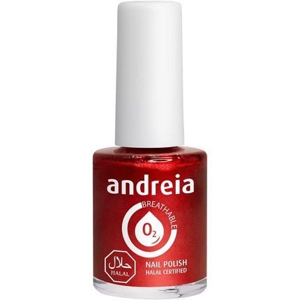 Andreia Halal Breathable Nail Polish Water Permeable Red Glossy Vegan and Cruelty - Free 10.5ml - Maison des fragrances