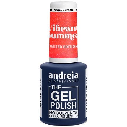 Andreia Professional Gel Nail Polish Solvent - Free Gel Limited Collection VS2 Neon Coral with Glitter - Maison des fragrances