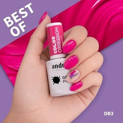 Andreia Professional Gel Polish OB3 Hot Pink Best Of Collection - Maison des fragrances