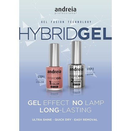 Andreia Professional Hybrid Gel Nail Polish Fusion Color H59 Yellow - 2 Steps No Lamp Required Long Lasting Easy Removal - Maison des fragrances